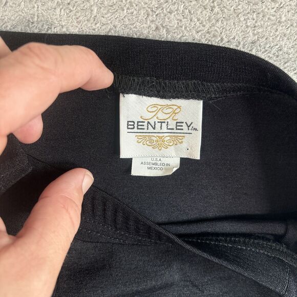 Tr Bentley Maxi Skirt Women’s Size Medium Black Stretch Y2K 90s Whimsy Goth - Picture 6 of 10